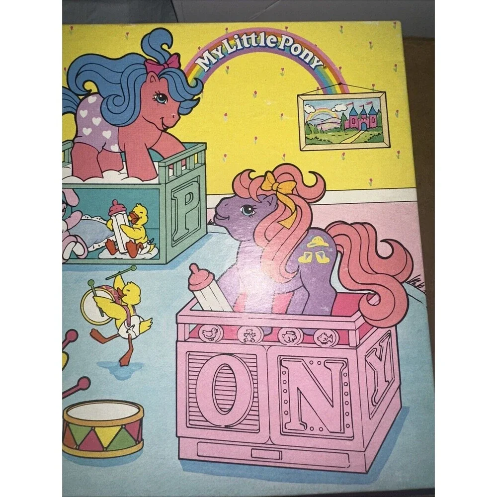 Vintage My Little Pony Baby Puzzle 24 Pcs 1990 Hasbro Collectible MLP complete